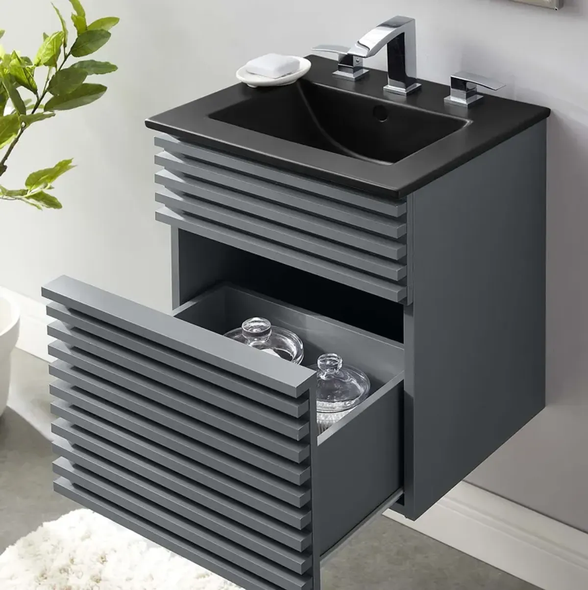 Render 18" Wall-Mount Bathroom Vanity