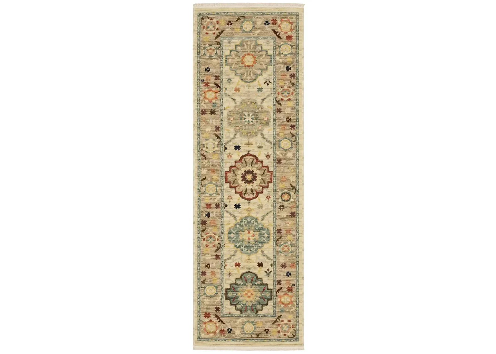 Lilihan 2'6" x 12' Beige Rug