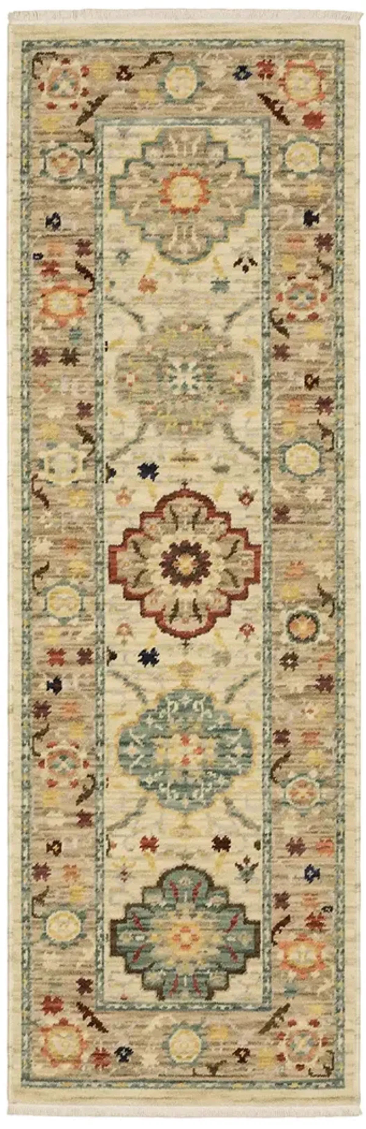 Lilihan 2'6" x 12' Beige Rug