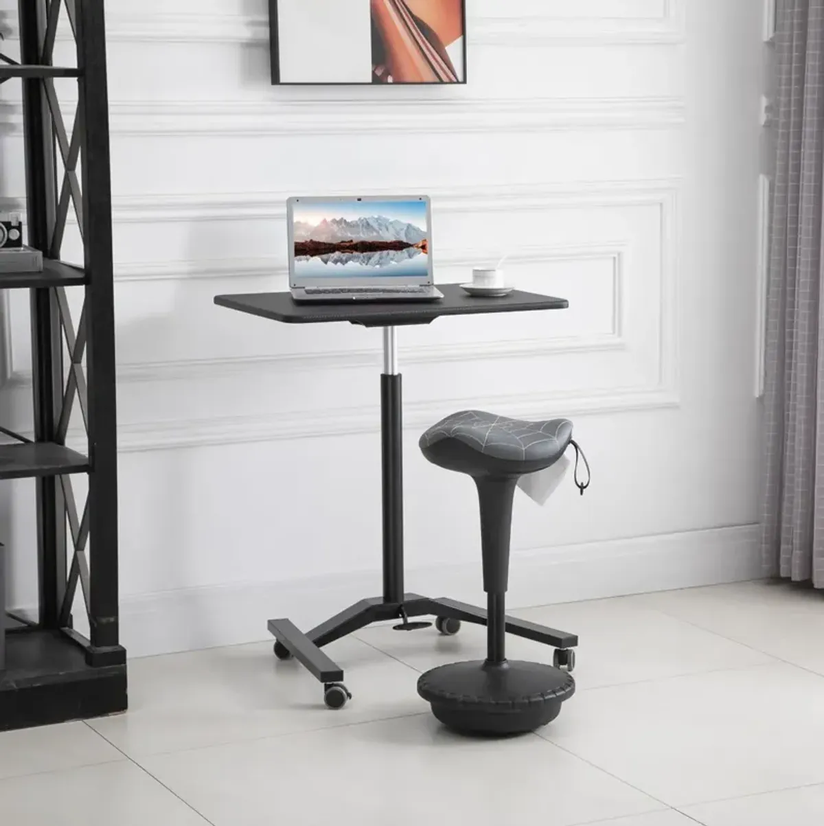 Gray Active Sitting: Wobble Standing Chair with Swivel Seat