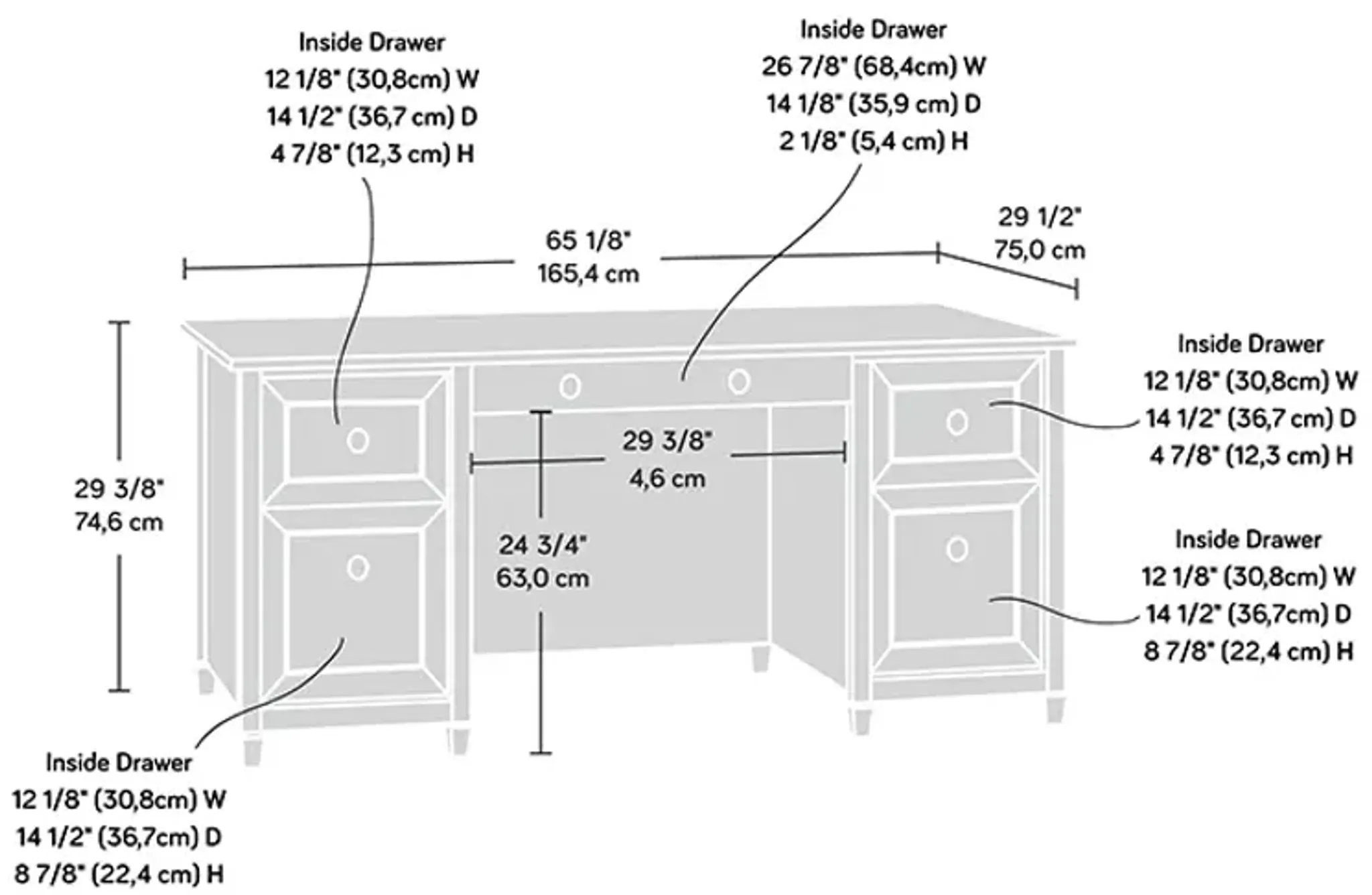 Edge Water Executive Desk | Furniture.com