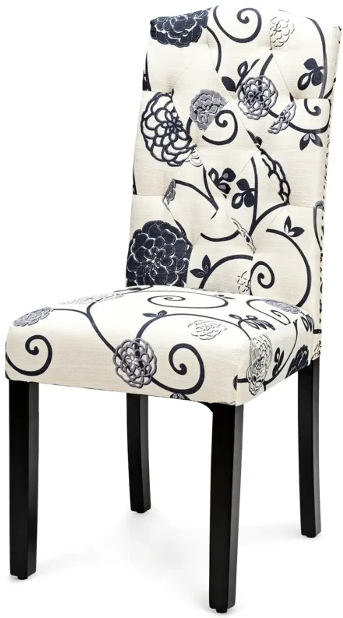 Set of 2 Tufted Upholstered Dining Chairs