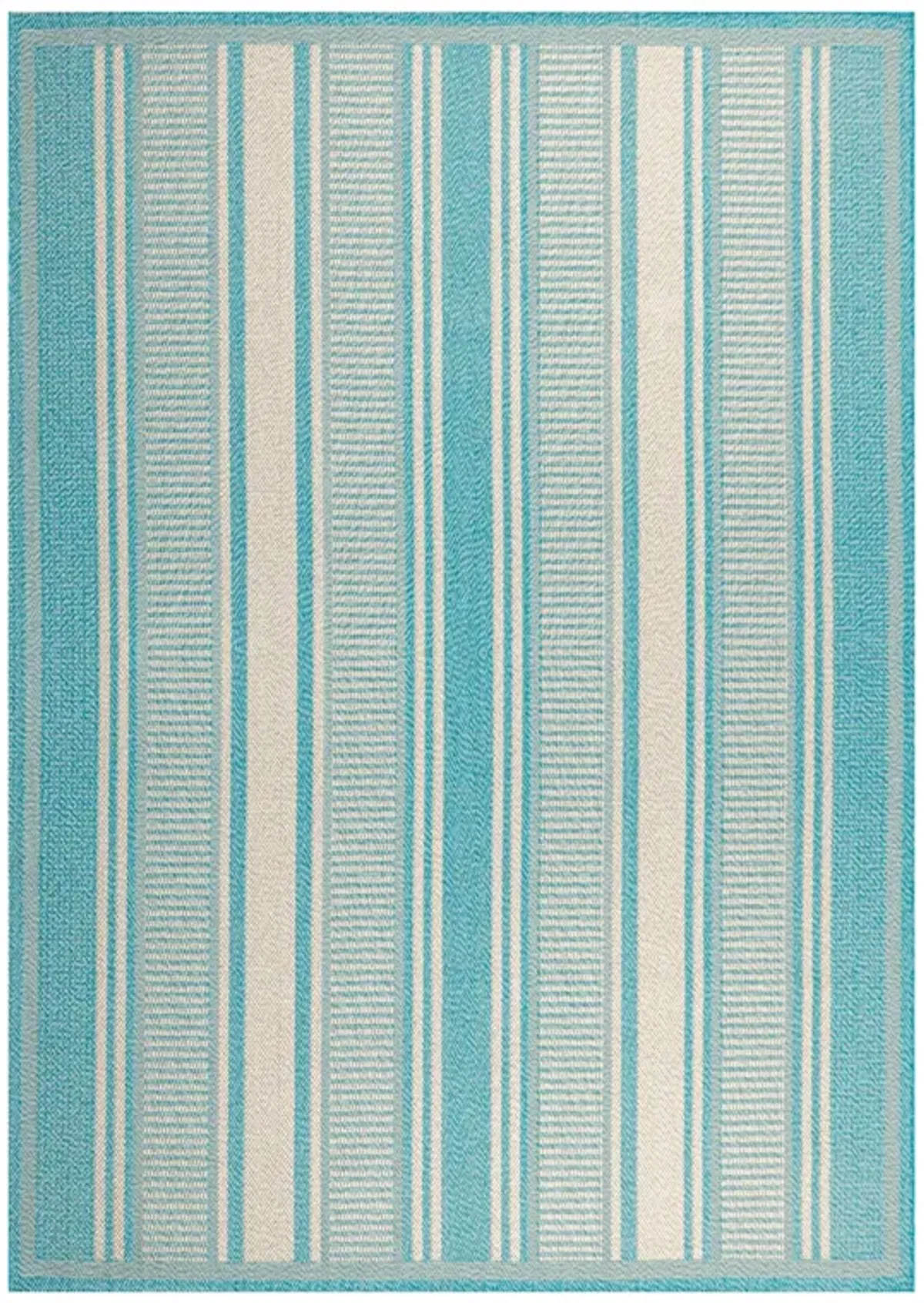 Haynes Modern Double Stripe Indoor/Outdoor Area Rug