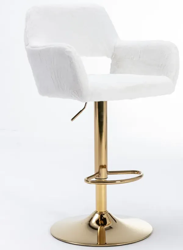 Adjustable bar stool 2-piece set, versatile for any space