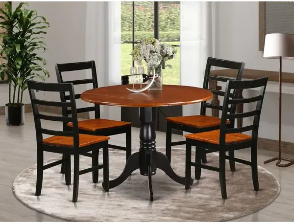 5 PC Kitchen Table set-Dining Table and 4 Wooden Kitchen Chairs