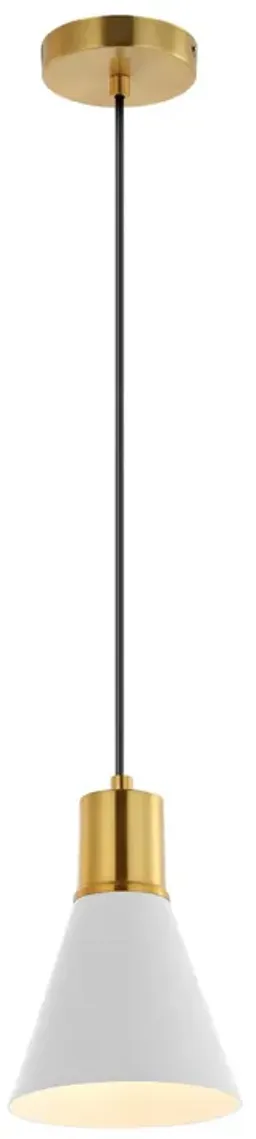 White/Brass Gold color