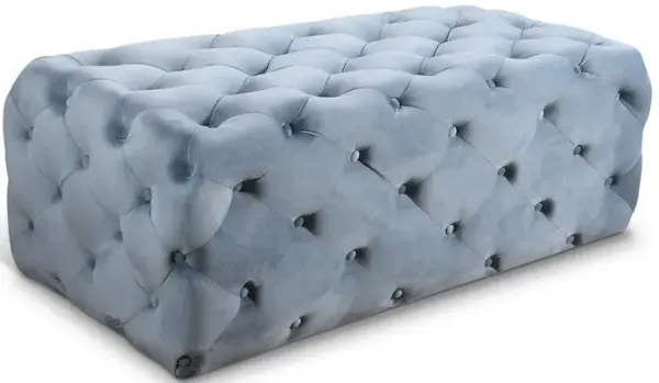 Meridian Furniture Casey Velvet Ottoman/Bench