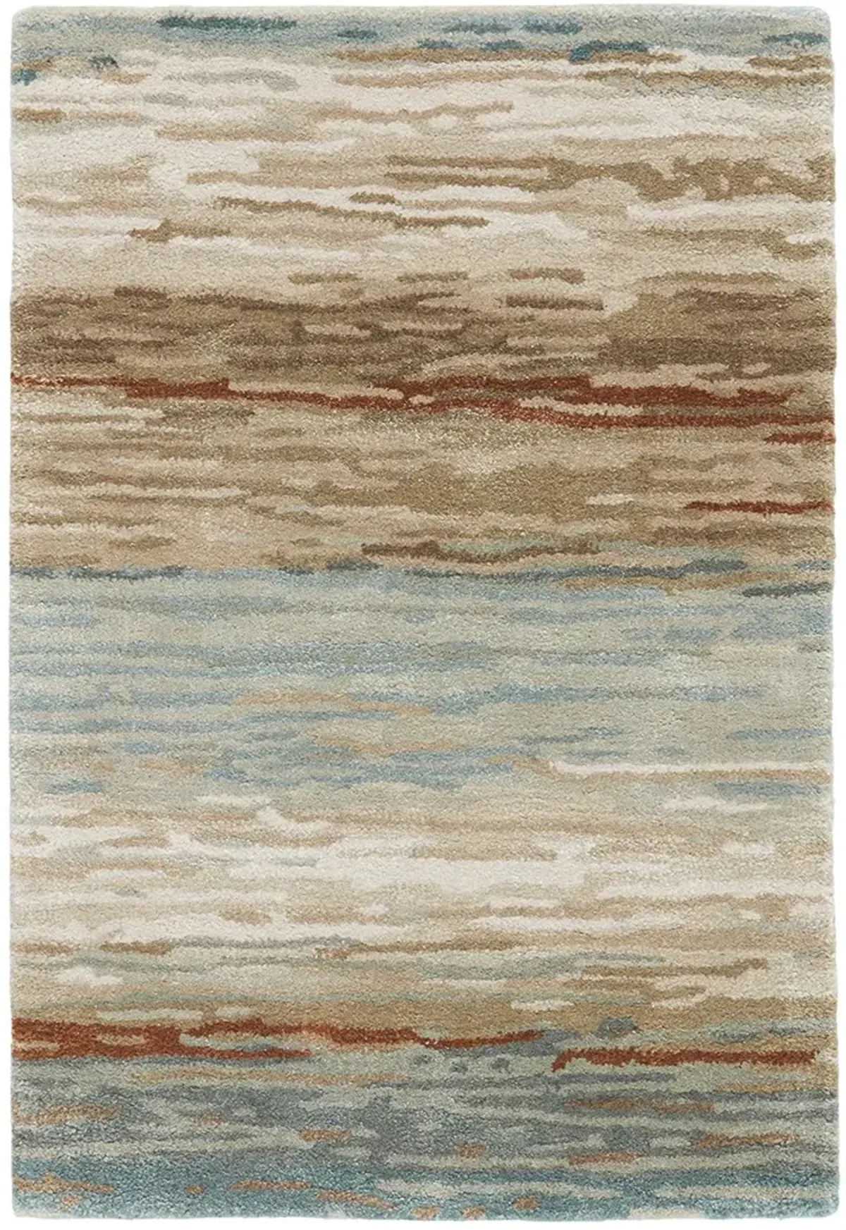 Genesis Mondrian Tan/Taupe 5' x 8' Rug