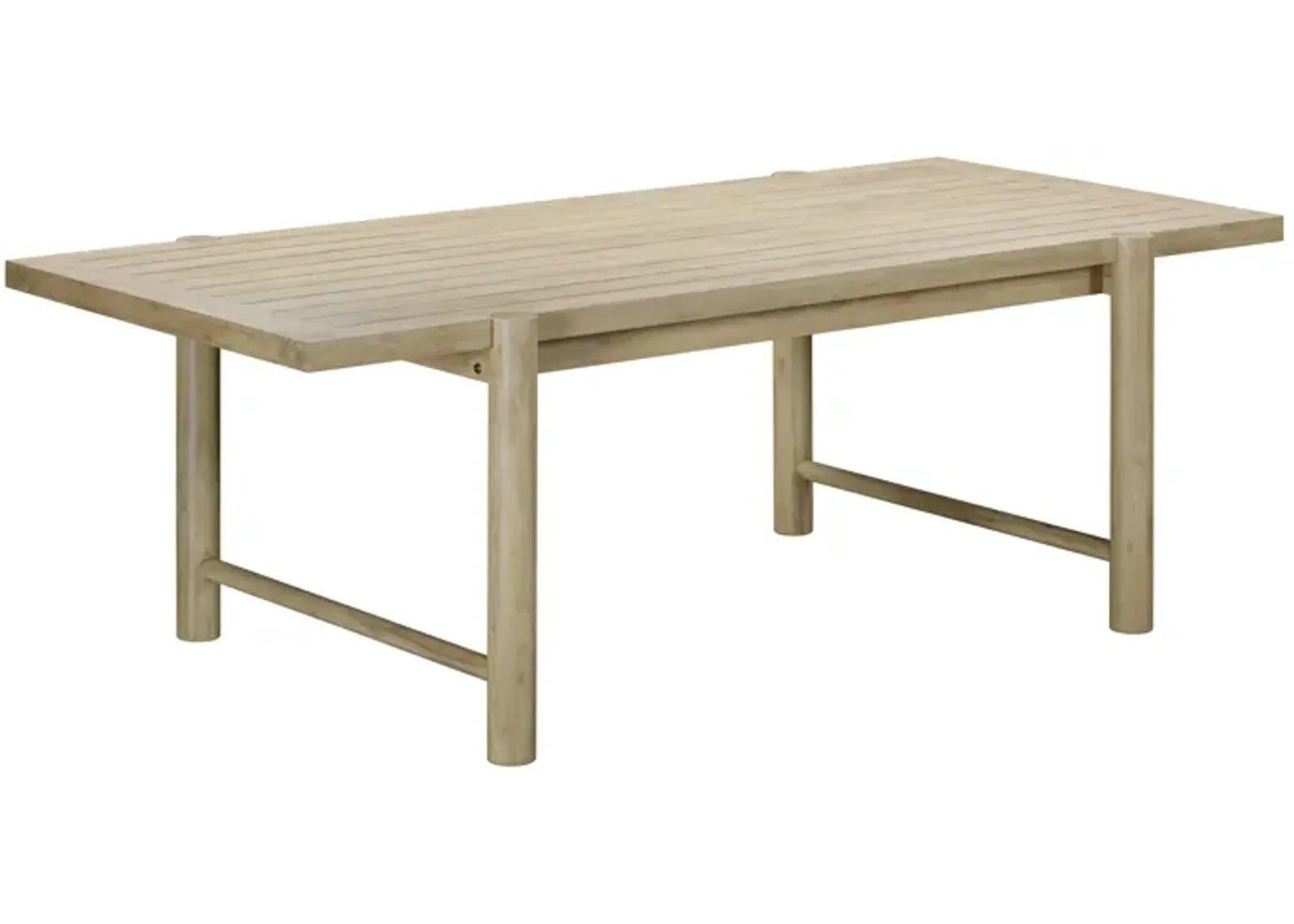 Gata Light Teak Outdoor Rectangular Dining Table