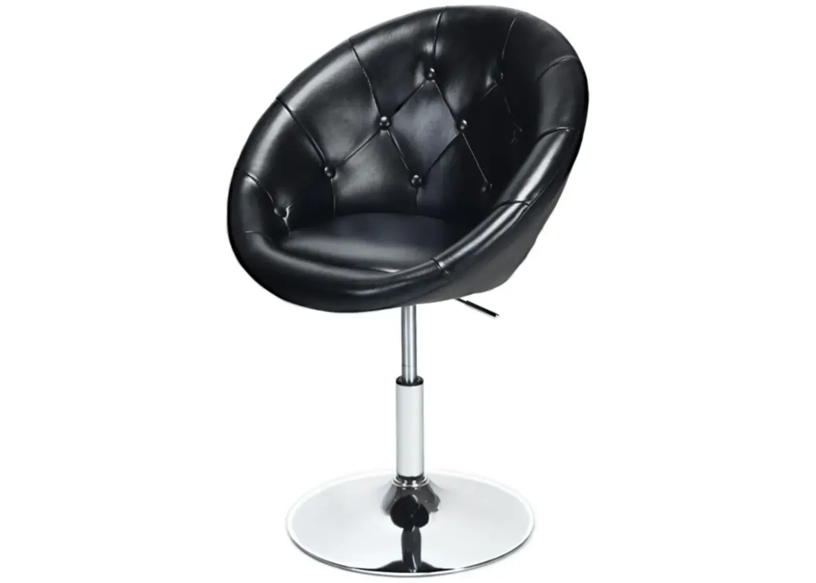 Hivvago 1 Piece Adjustable Modern Swivel Round Tufted