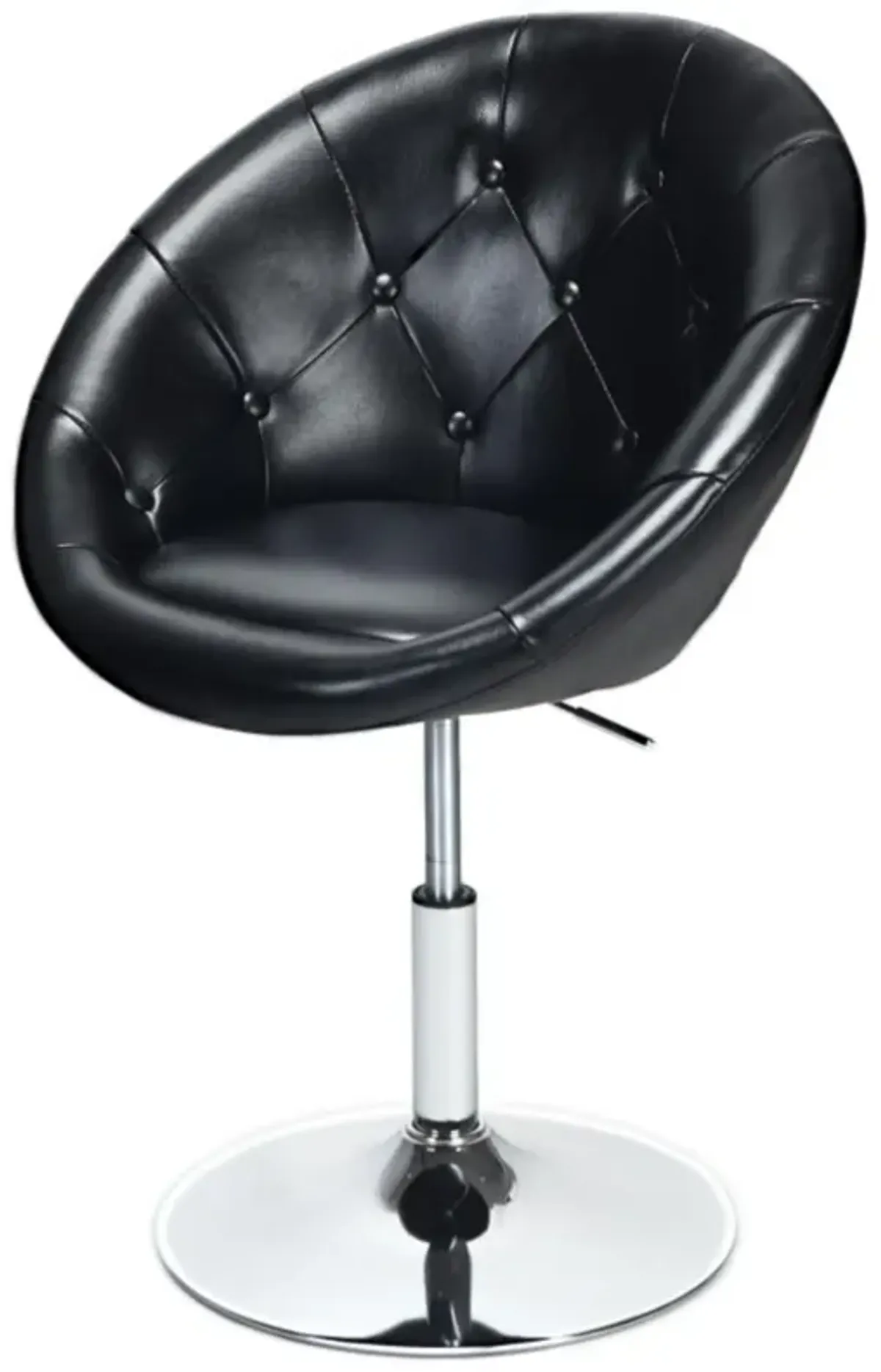 Hivvago 1 Piece Adjustable Modern Swivel Round Tufted