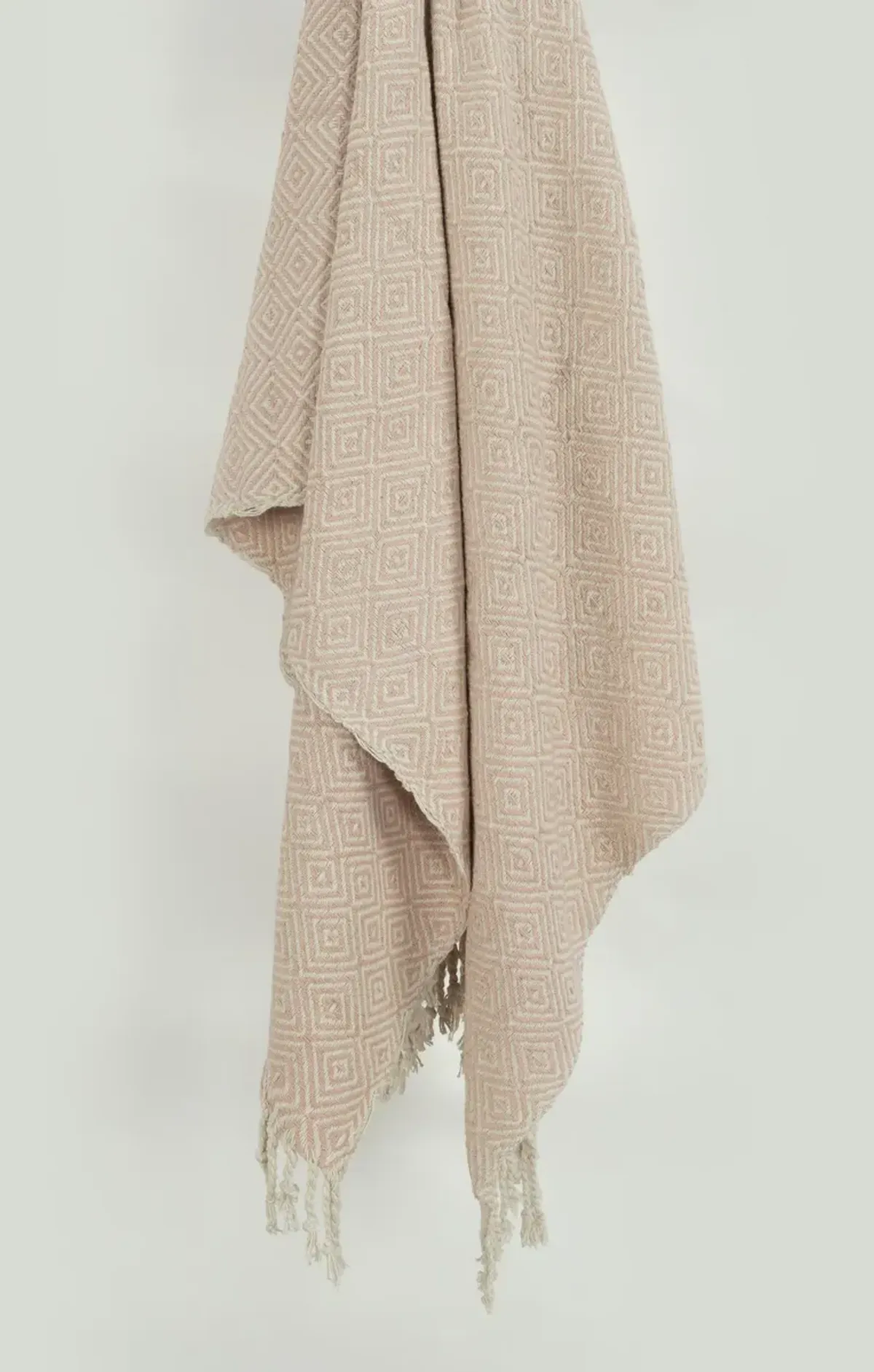 Blush/Natural 50" x 60" Throw Blanket