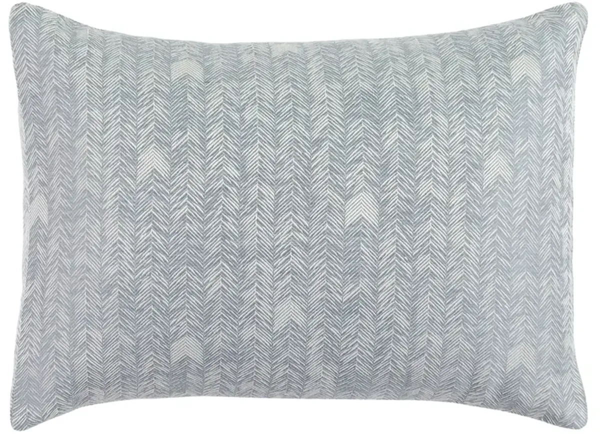 French Herringbone Duvet Storm Standard Sham