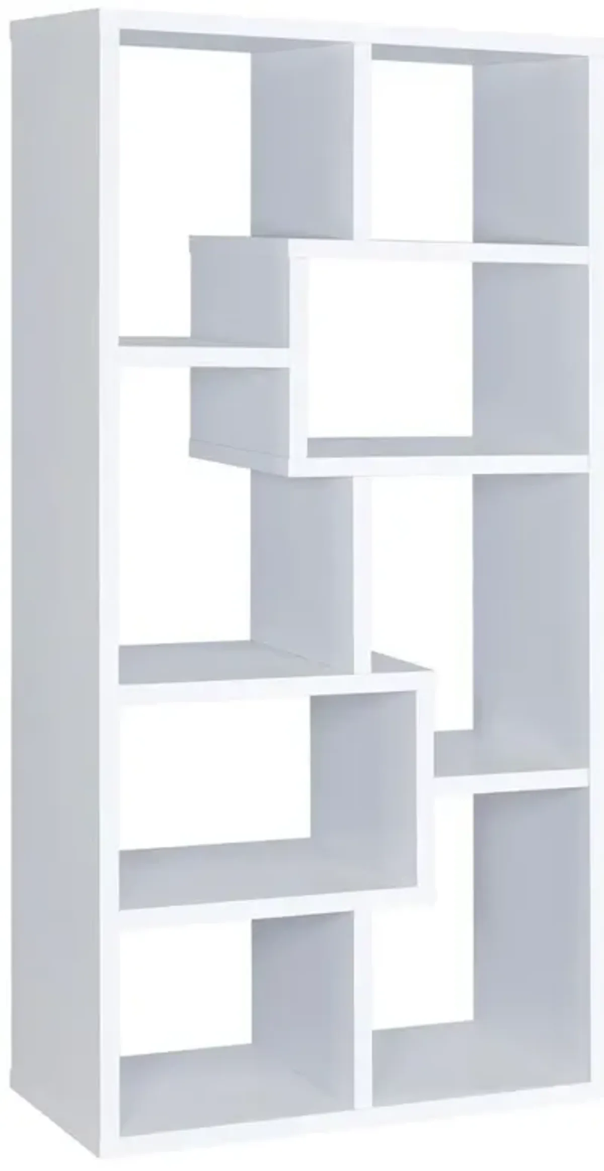 Theo 10-shelf Bookcase White