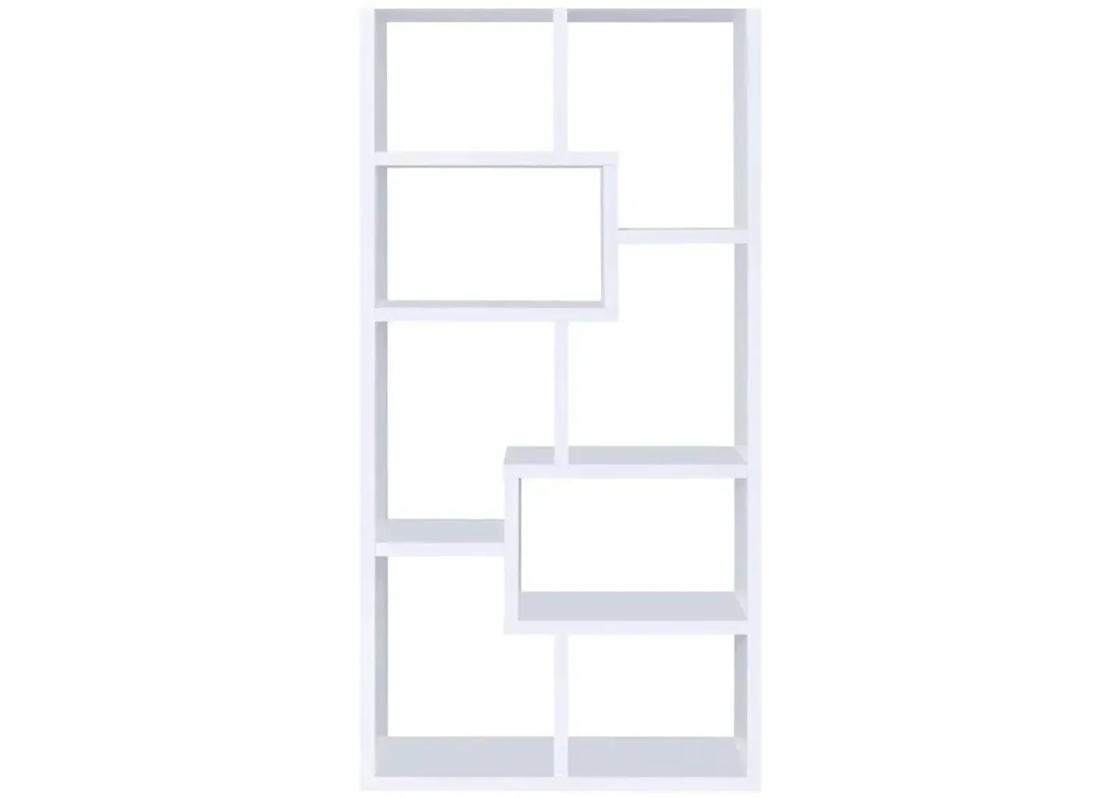 Theo 10-shelf Bookcase White