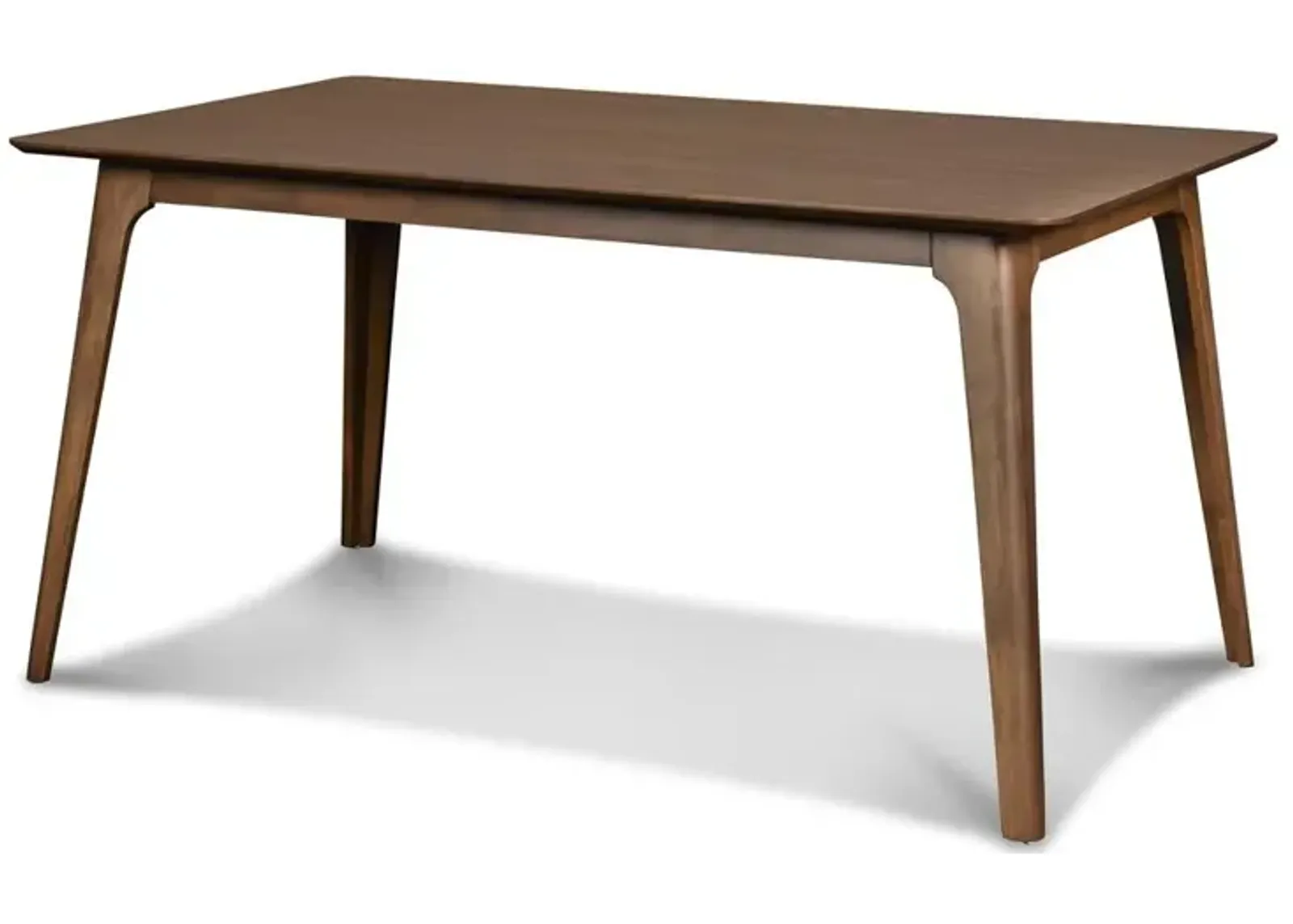 New Classic Furniture Furniture Oscar 59 Solid Wood Retangular Dining Table in Walnut