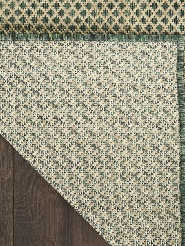 Courtyard COU01 Green 2'2" x 8' Rug