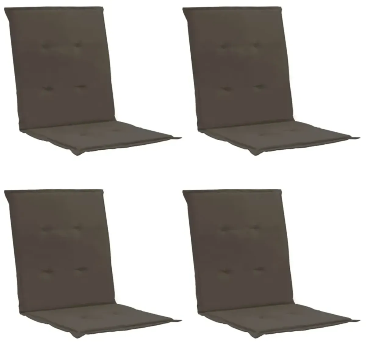 vidaXL Garden Chair Cushions 4 pcs Anthracite 39.4"x19.7"x1.2"