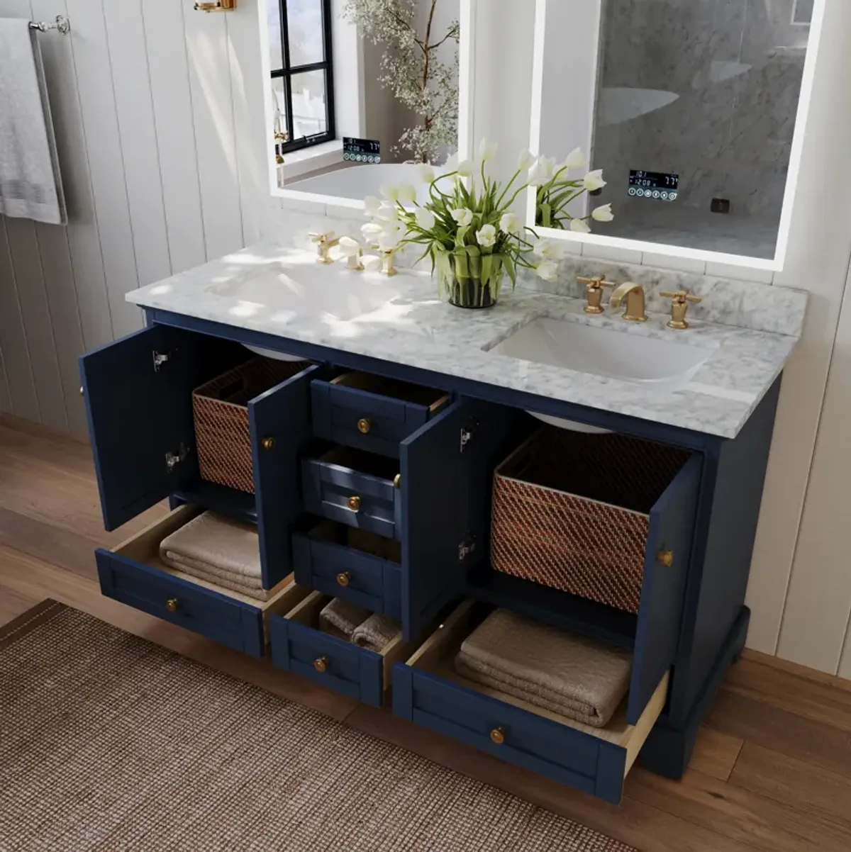 Audrey 60 in. Bath Vanity Set