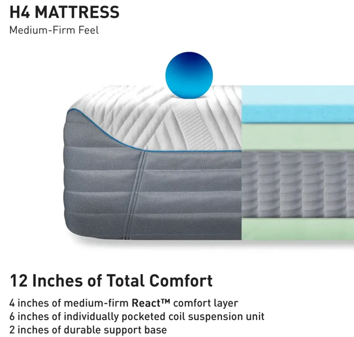 H4 Twin XL Hybrid Mattress