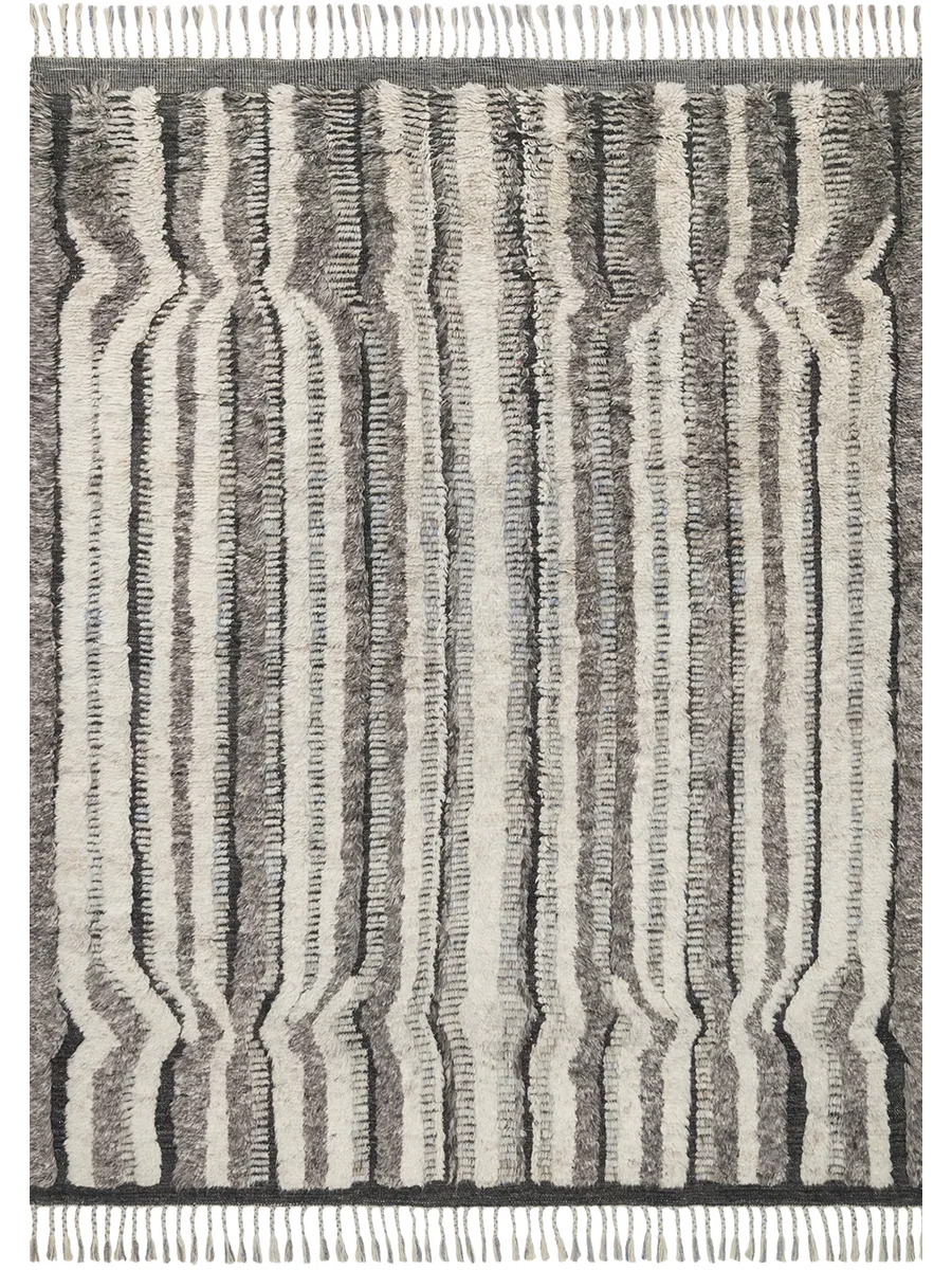 Khalid KF03 Stone/Charcoal 9'6" x 13'6" Rug