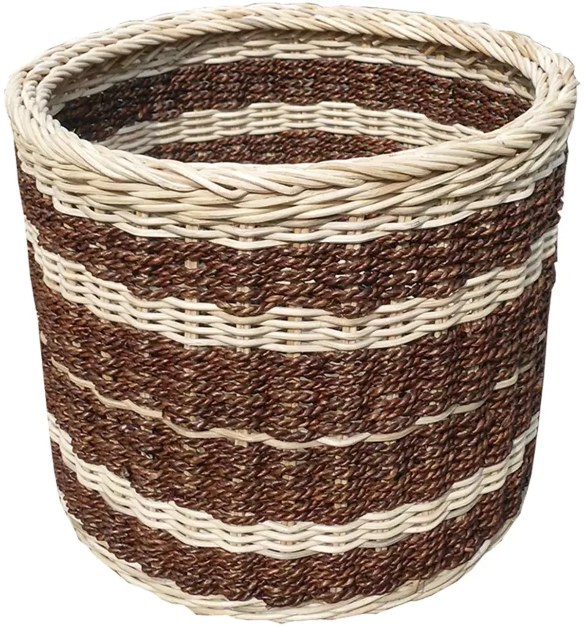 Abaca Dominant Round Storage Basket