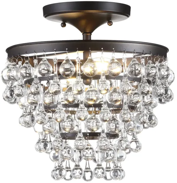 Toronto Metal/Crystal LED Flush Mount