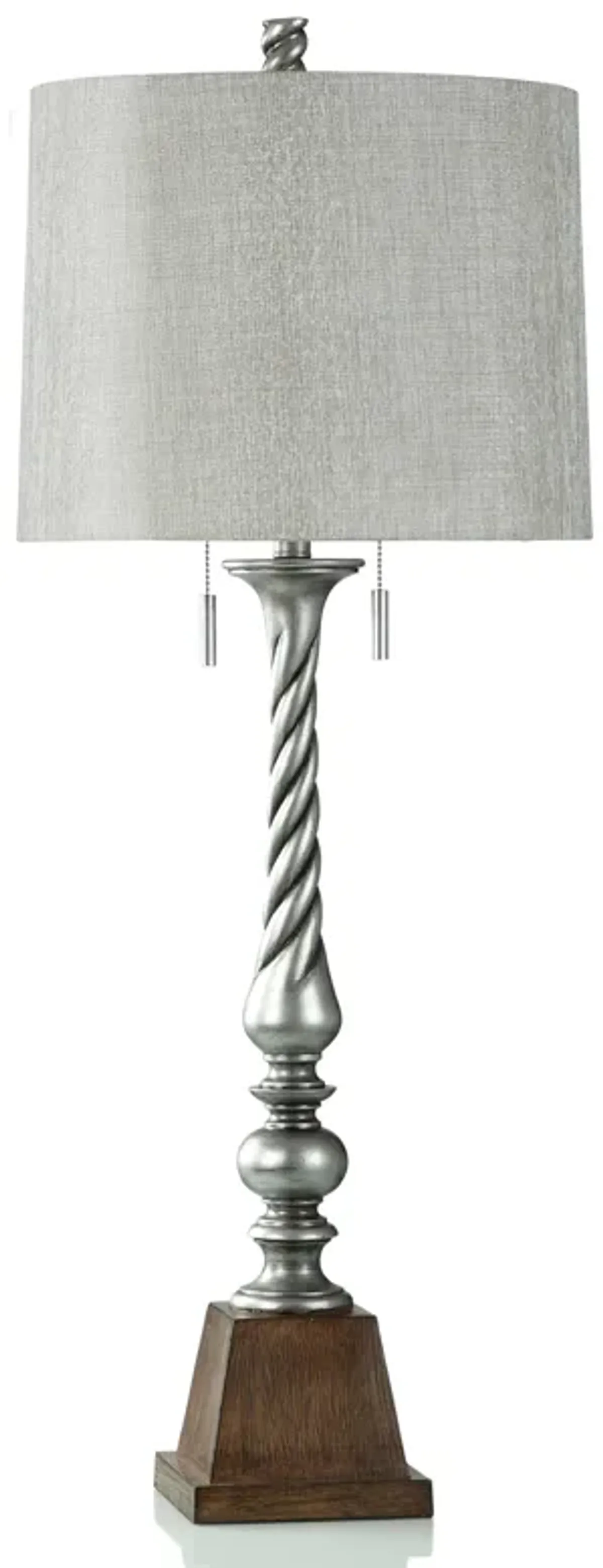 Silver And Brown Pedestal