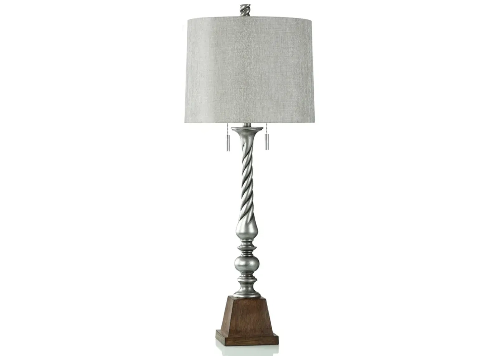 Silver And Brown Pedestal