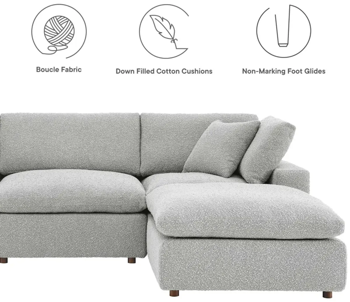 Commix Down Filled Overstuffed Boucle 6-Piece Sectional Sofa