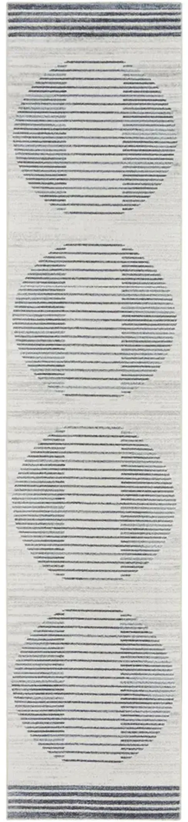 Astra Machine Washable ASW05 Ivory/Blue 2'2" x 10' Rug