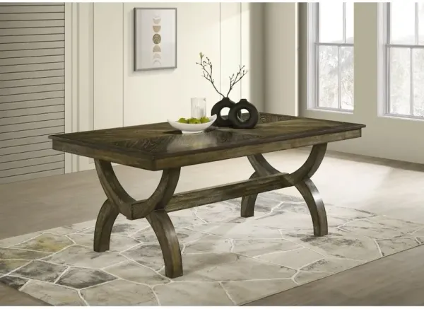 Best Quality Furniture 7pc wood dining set with extendable table