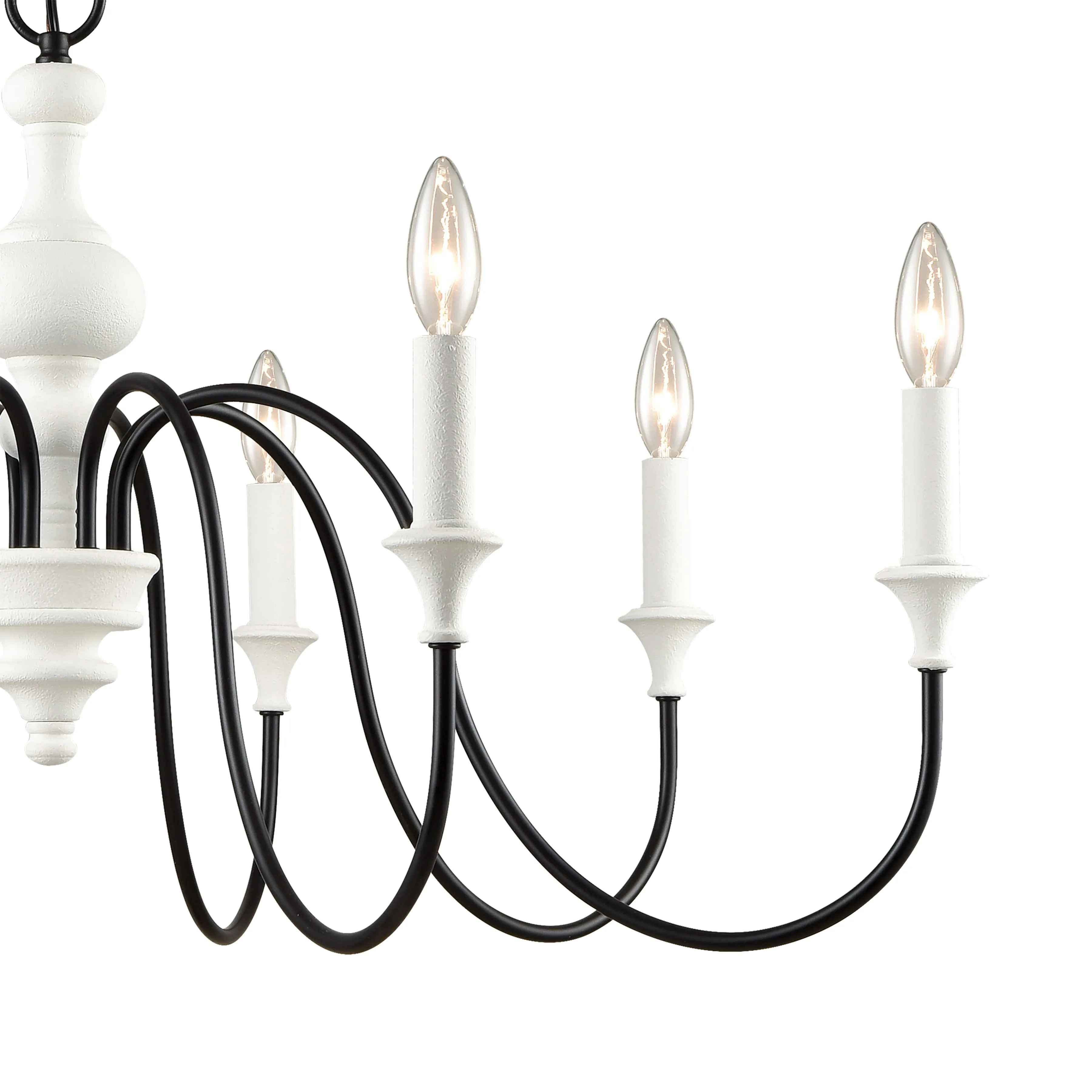 Val De Loire white 8 Light Chandelier