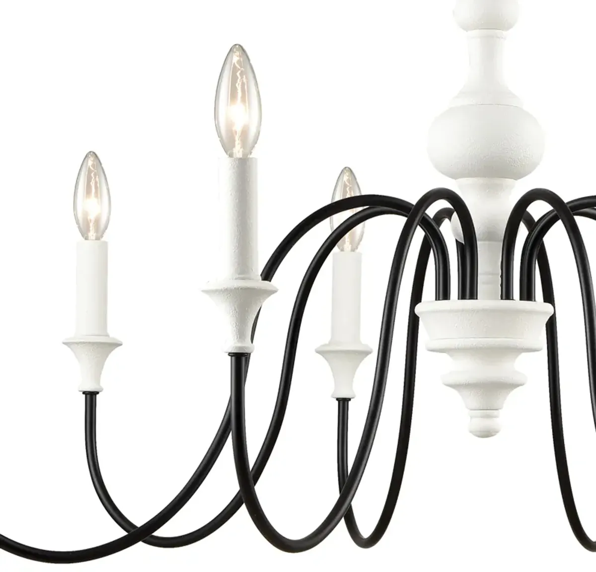 Val De Loire white 8 Light Chandelier