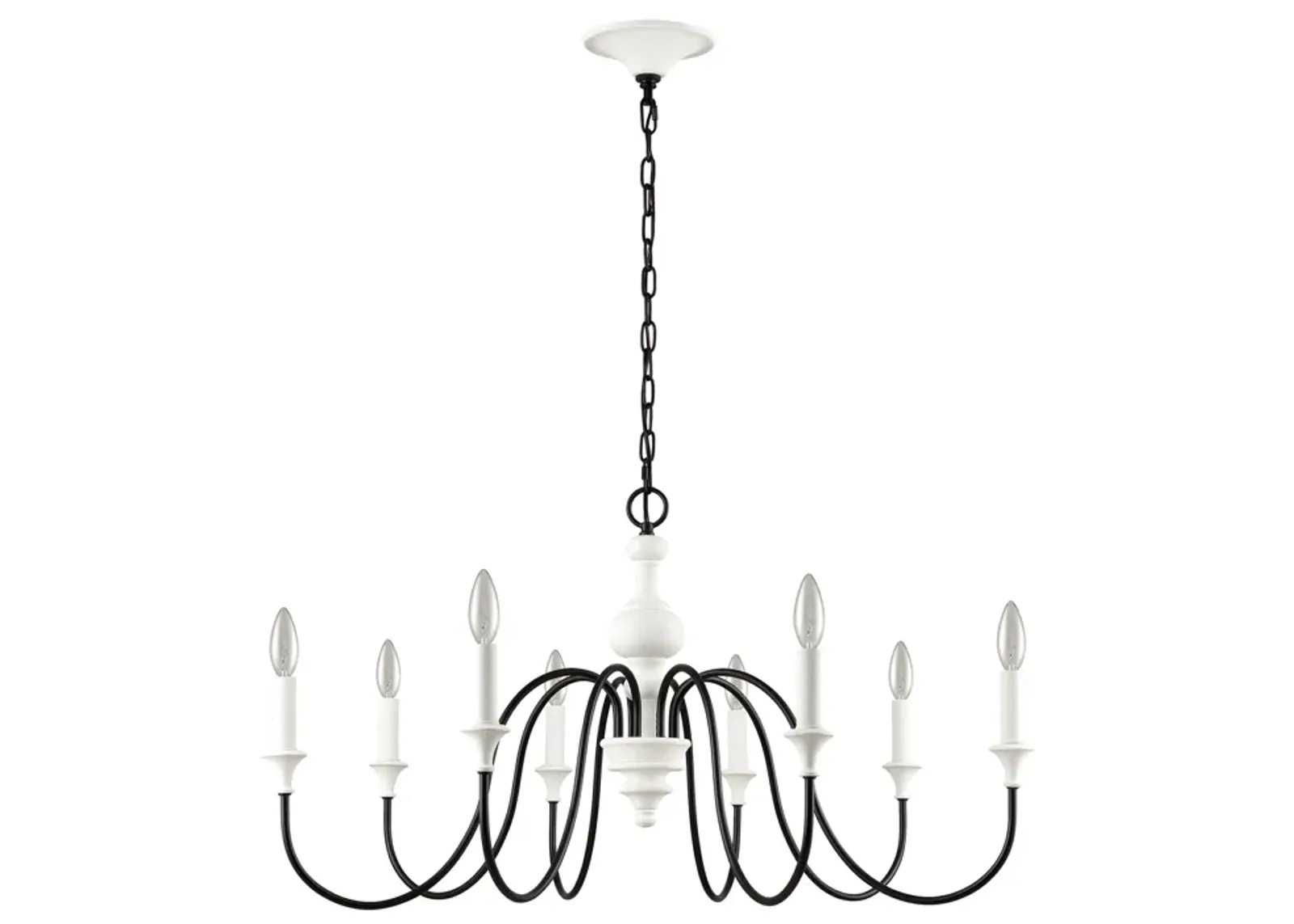 Val De Loire white 8 Light Chandelier