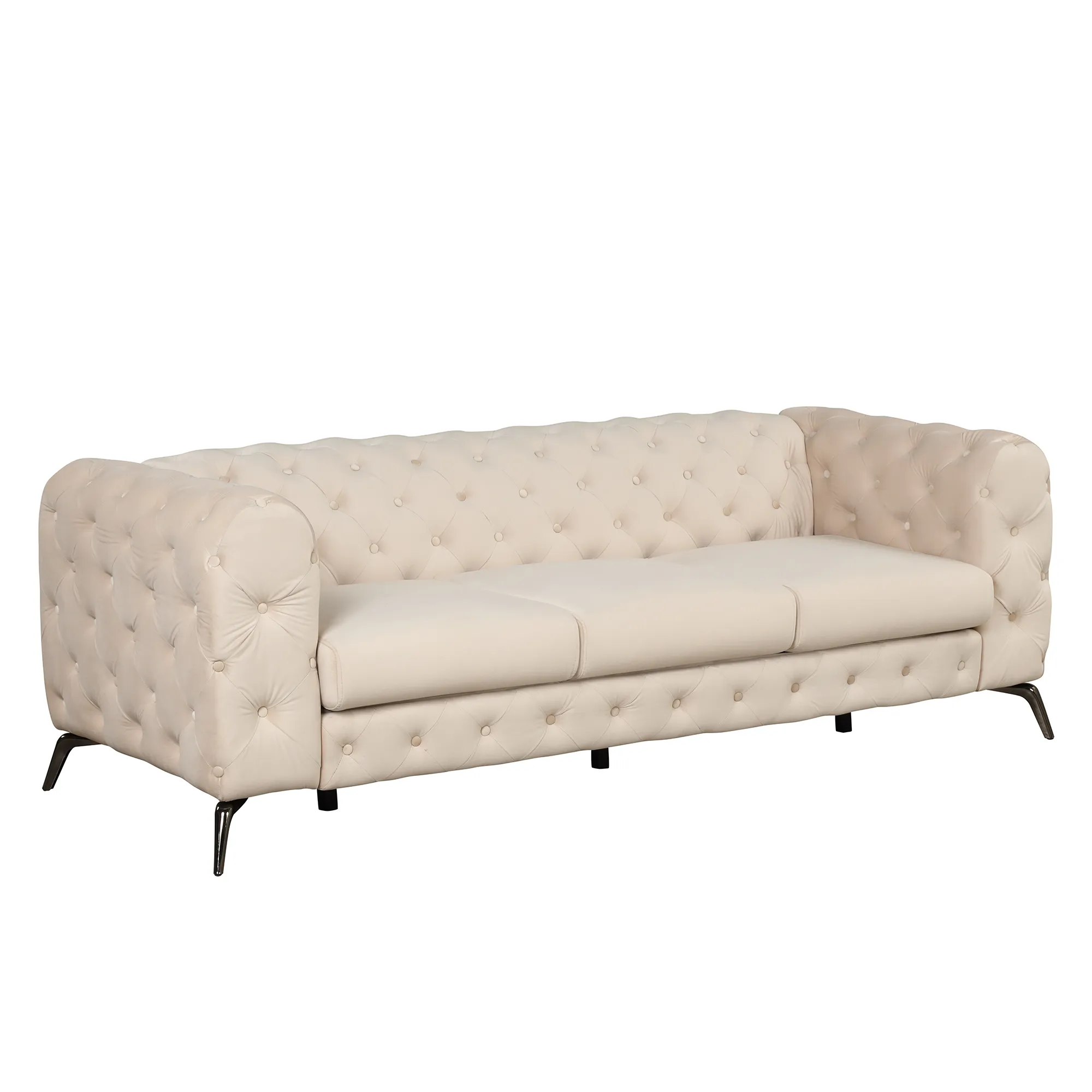 Merax 85.5" Velvet Upholstered Sofa