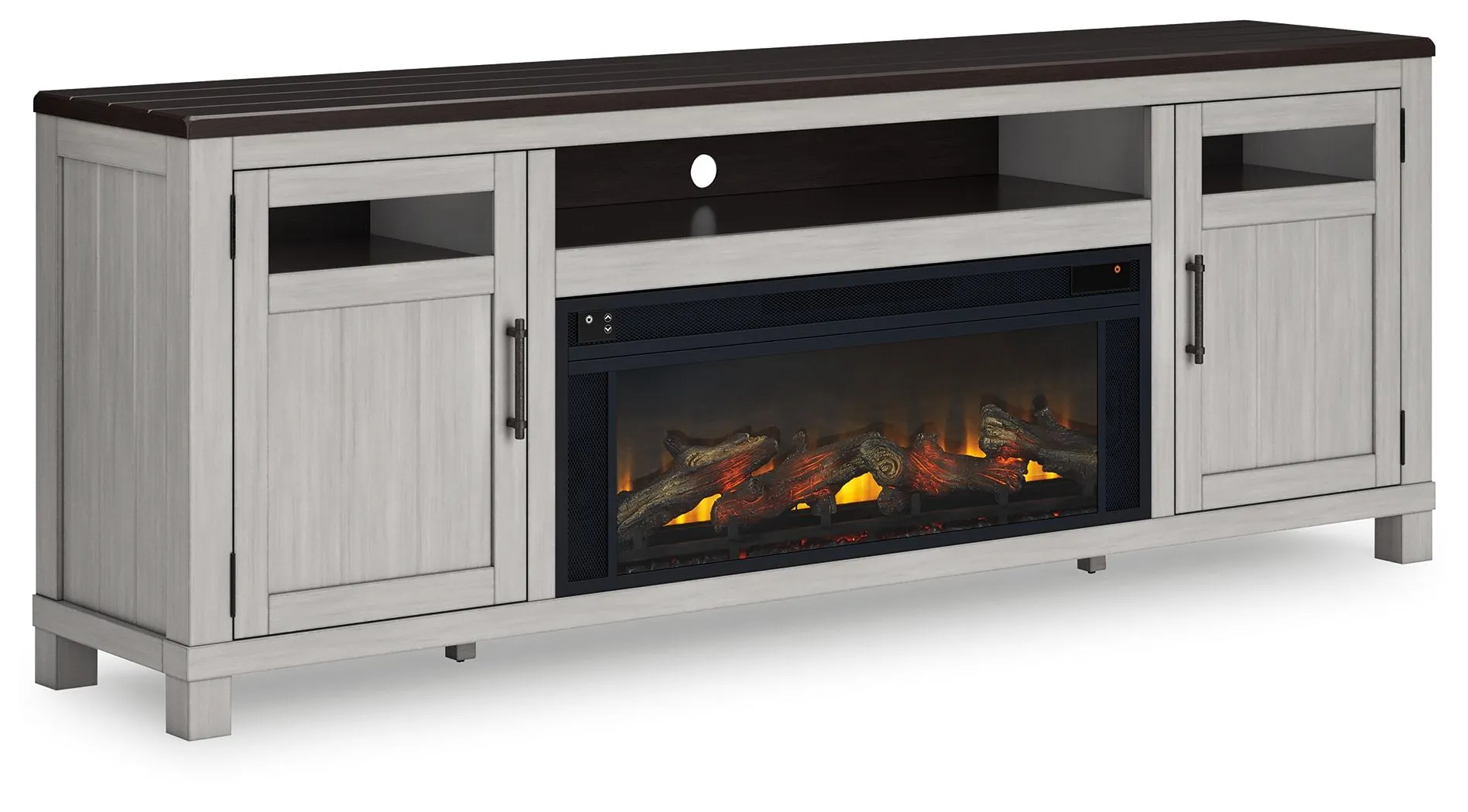 Darborn 88" TV Stand with Electric Fireplace