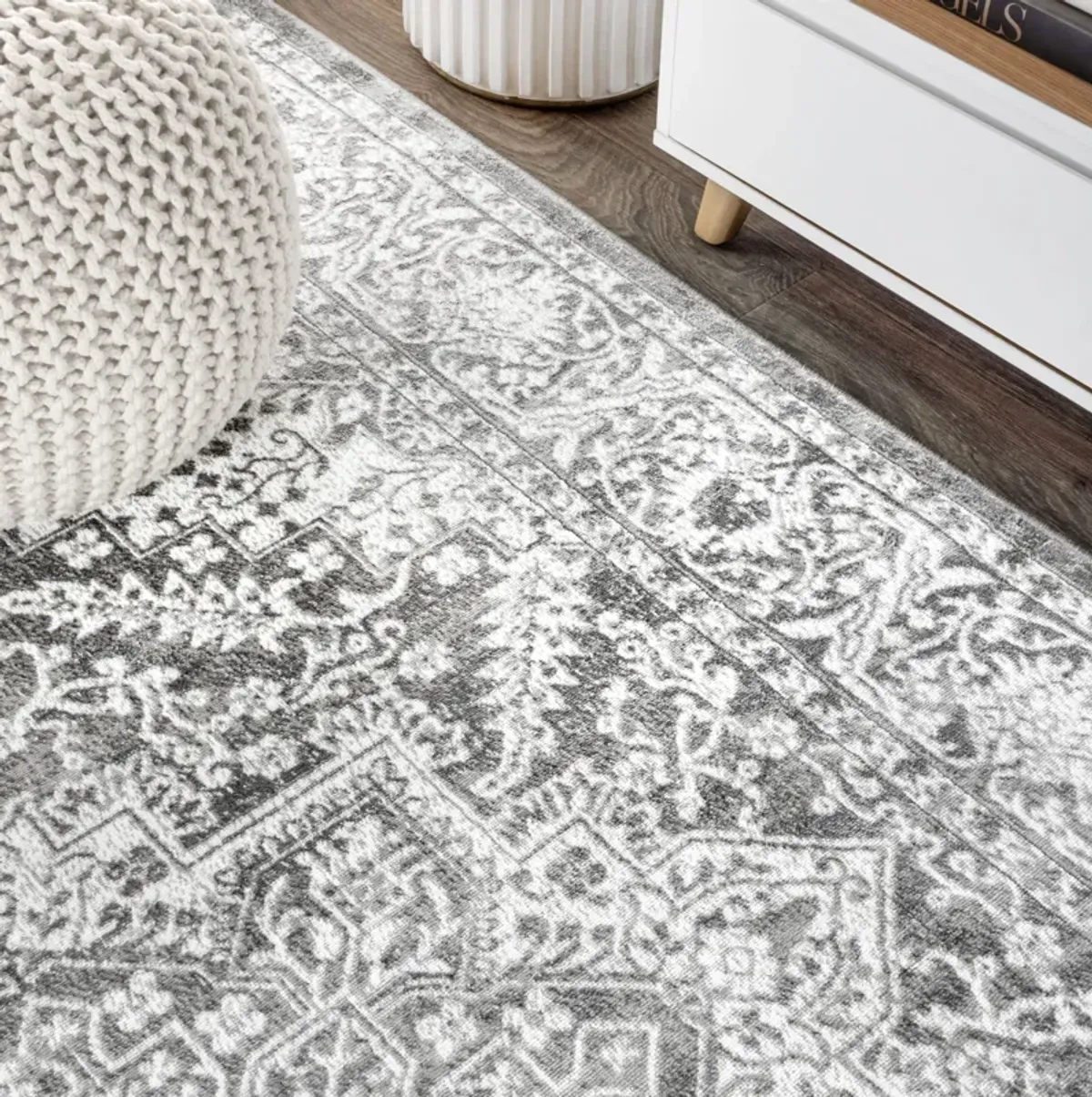 Modern Persian Vintage Medallion Area Rug