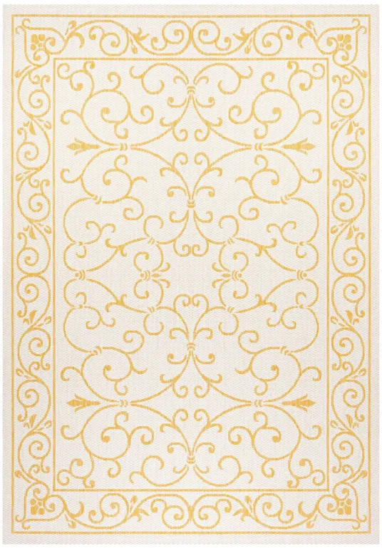 Charleston Vintage Filigree Textured Weave Indoor/Outdoor Area Rug