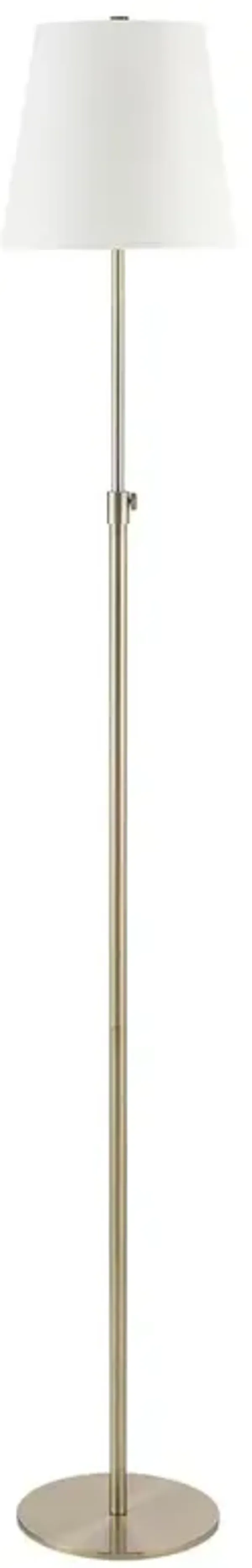 Renwil Asya 1 Light Antique Brushed Brass Floor Lamp