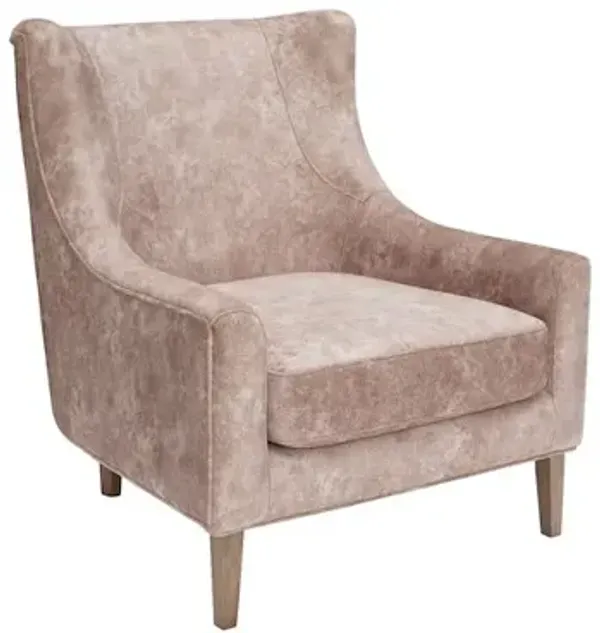 Aurora Hi-back Accent Chair - Brown