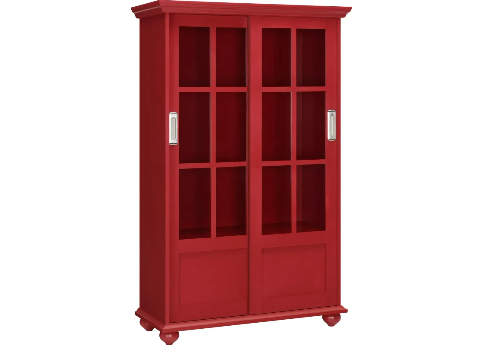 Aaron Lane Bookcase with Sliding Glass Doors