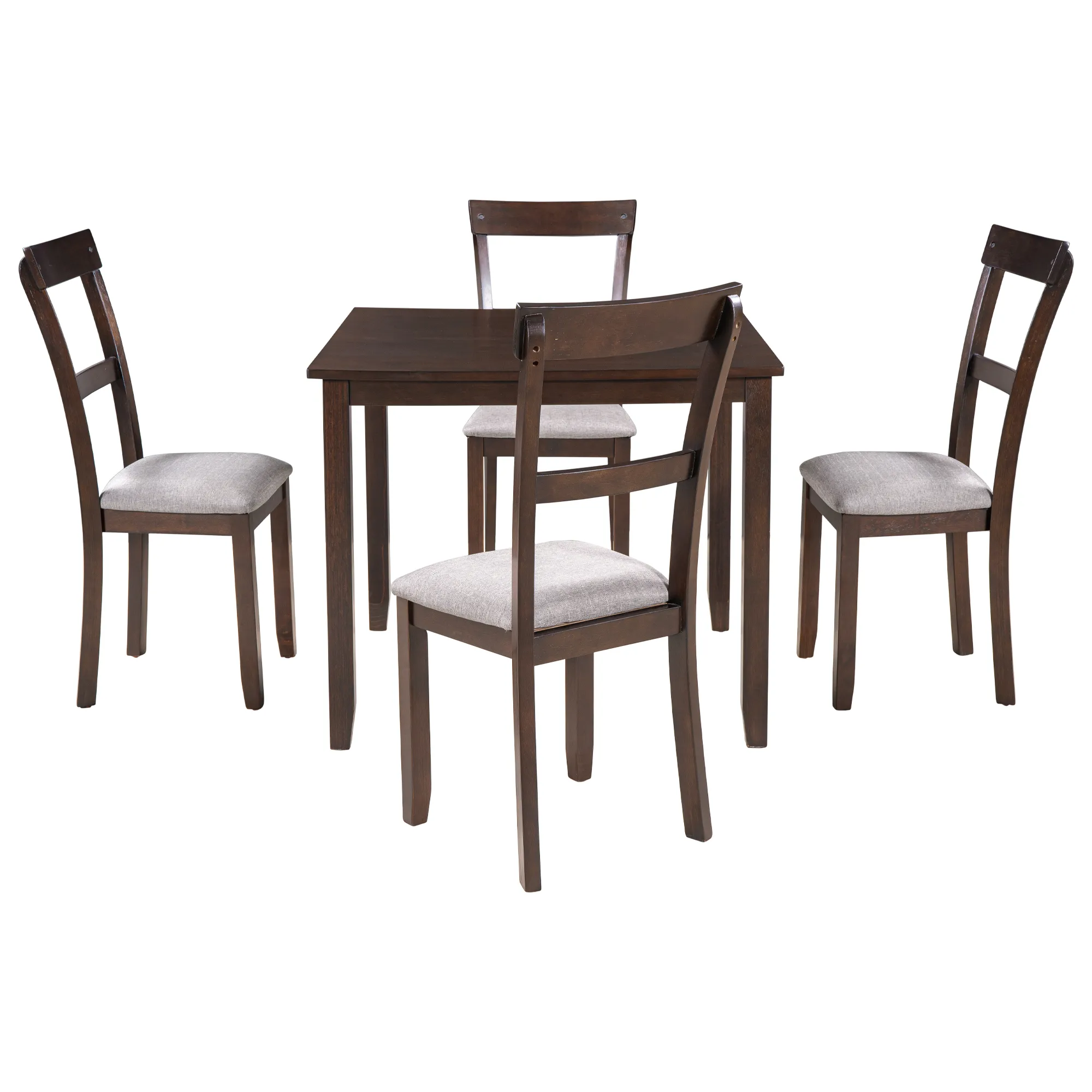 Merax  Industrial Wooden 5 Piece Kitchen Table Dining Table Set