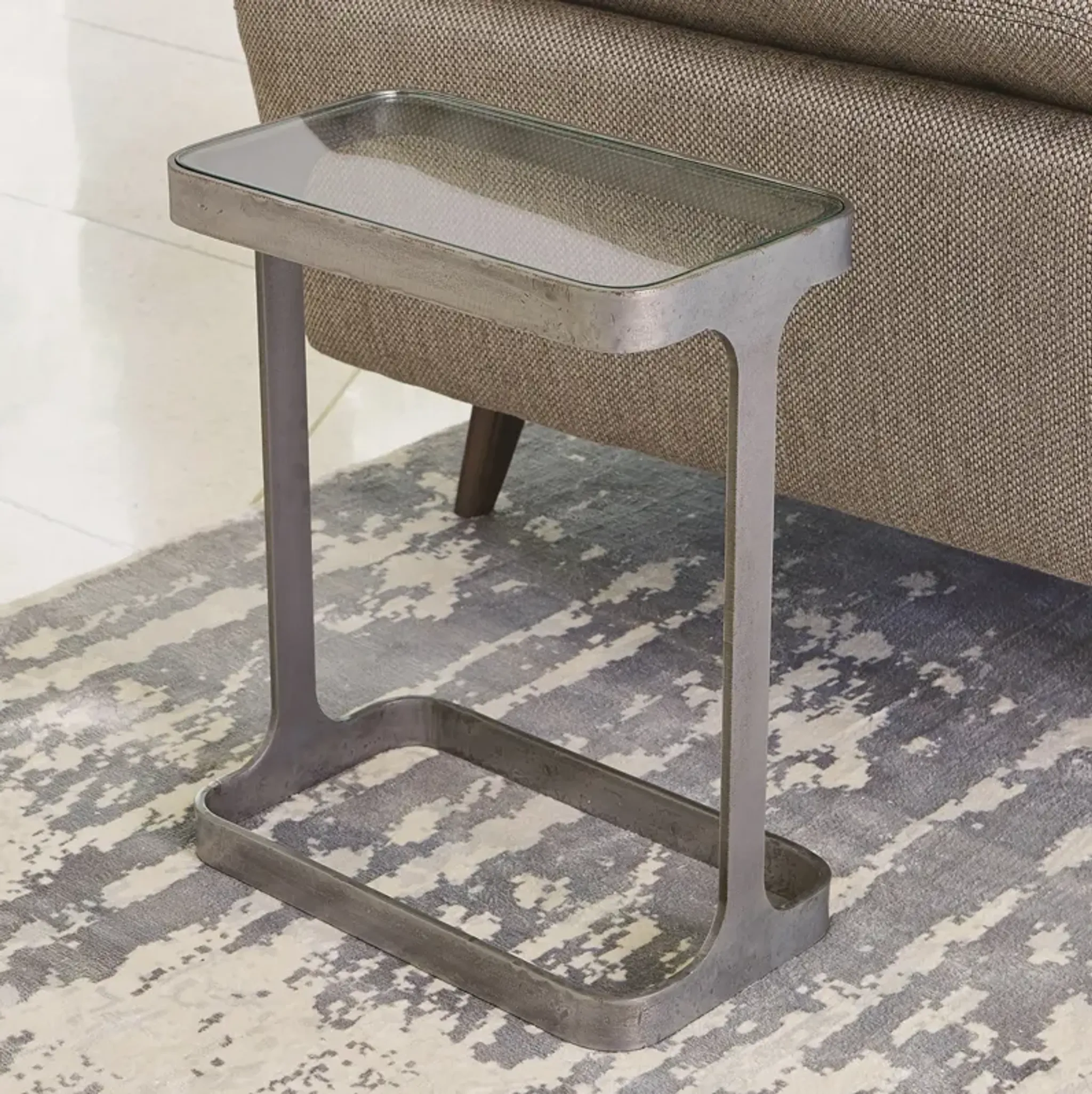Saddle Table Silver Mathis Home | Furniture.com