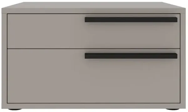 Casabianca Home Carter Right Nightstand In Taupe Matte