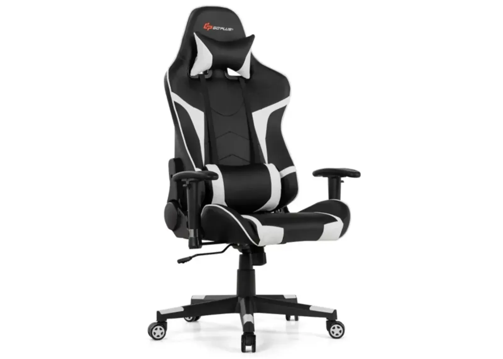 Hivvago Reclining Swivel Massage Gaming Chair with Lumbar Support