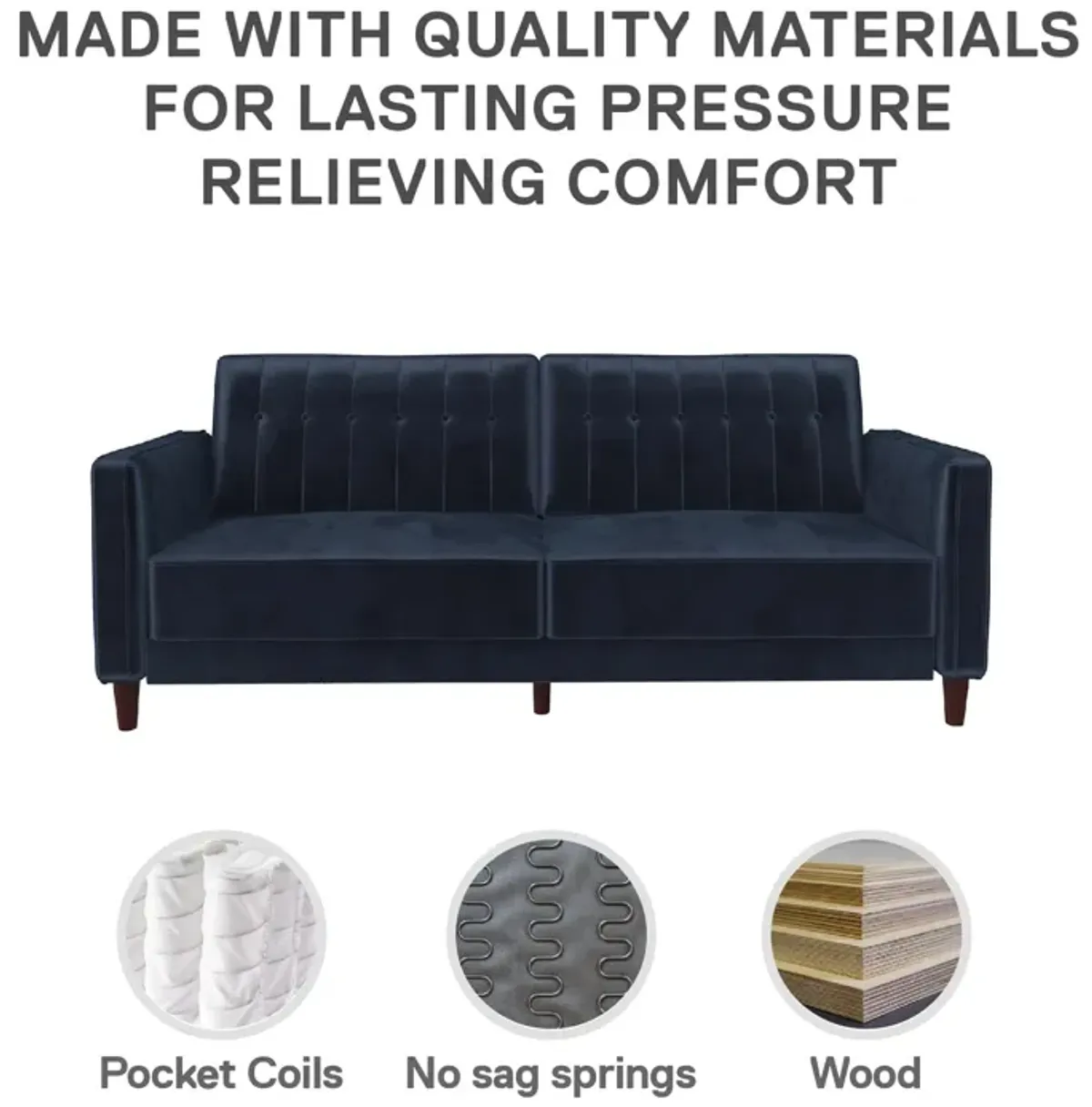 Levi Tufted Transitional Futon