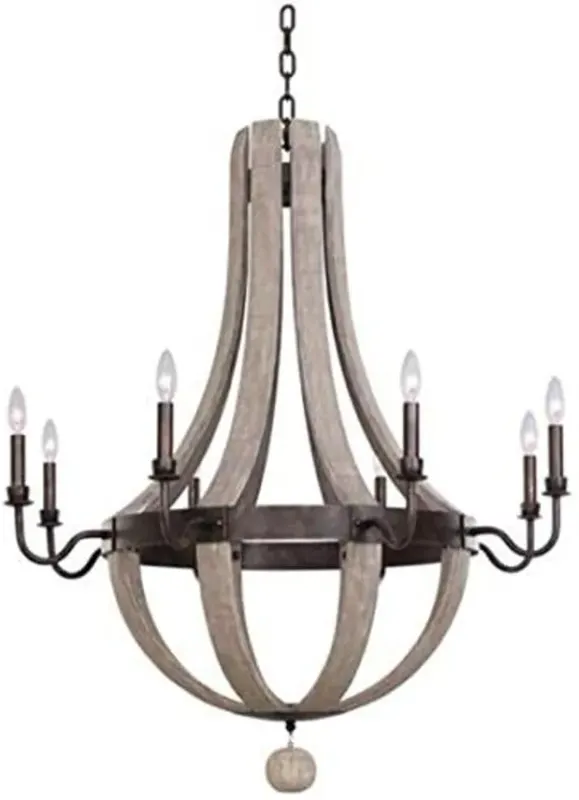 Belen Kox Coastal Driftwood and Gold Chandelier, Belen Kox