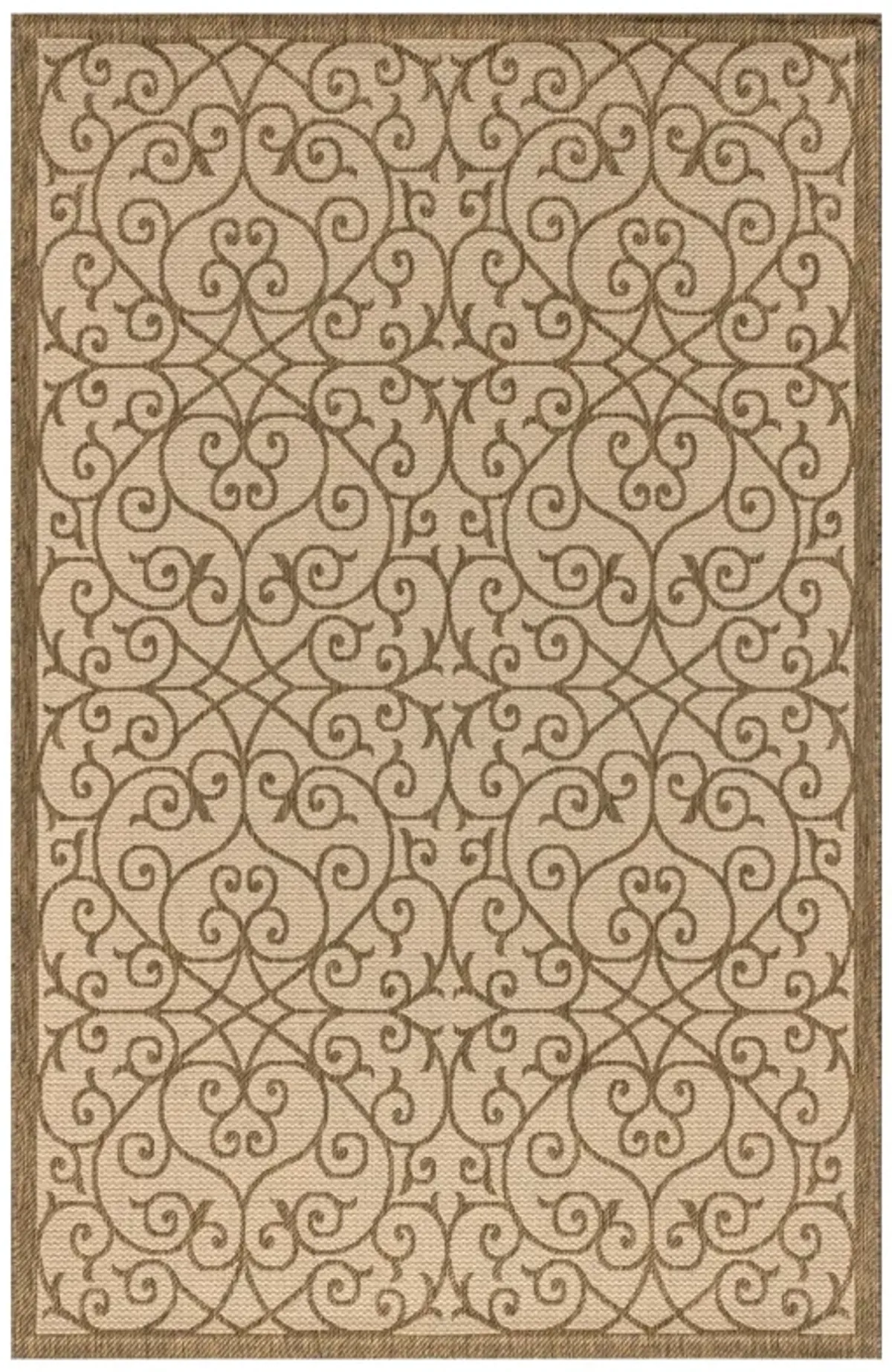 Madrid Vintage Filigree Textured Weave Indoor/Outdoor Area Rug