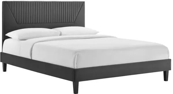 Modway - Yasmine Channel Tufted Performance Velvet Queen Platform Bed